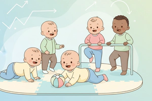 0-12 Ay Bebek Motor Gelişim Basamakları: Ay Ay Bebek Gelişim Tablosu + Tummy Time ve Destekleyici Oyunlar