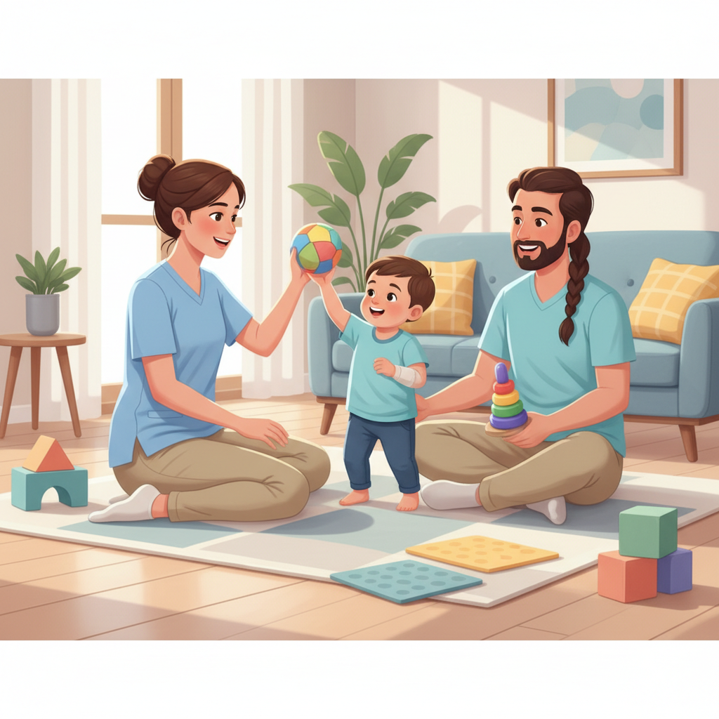 Evde oyunla desteklenen doğum felci rehabilitasyonu