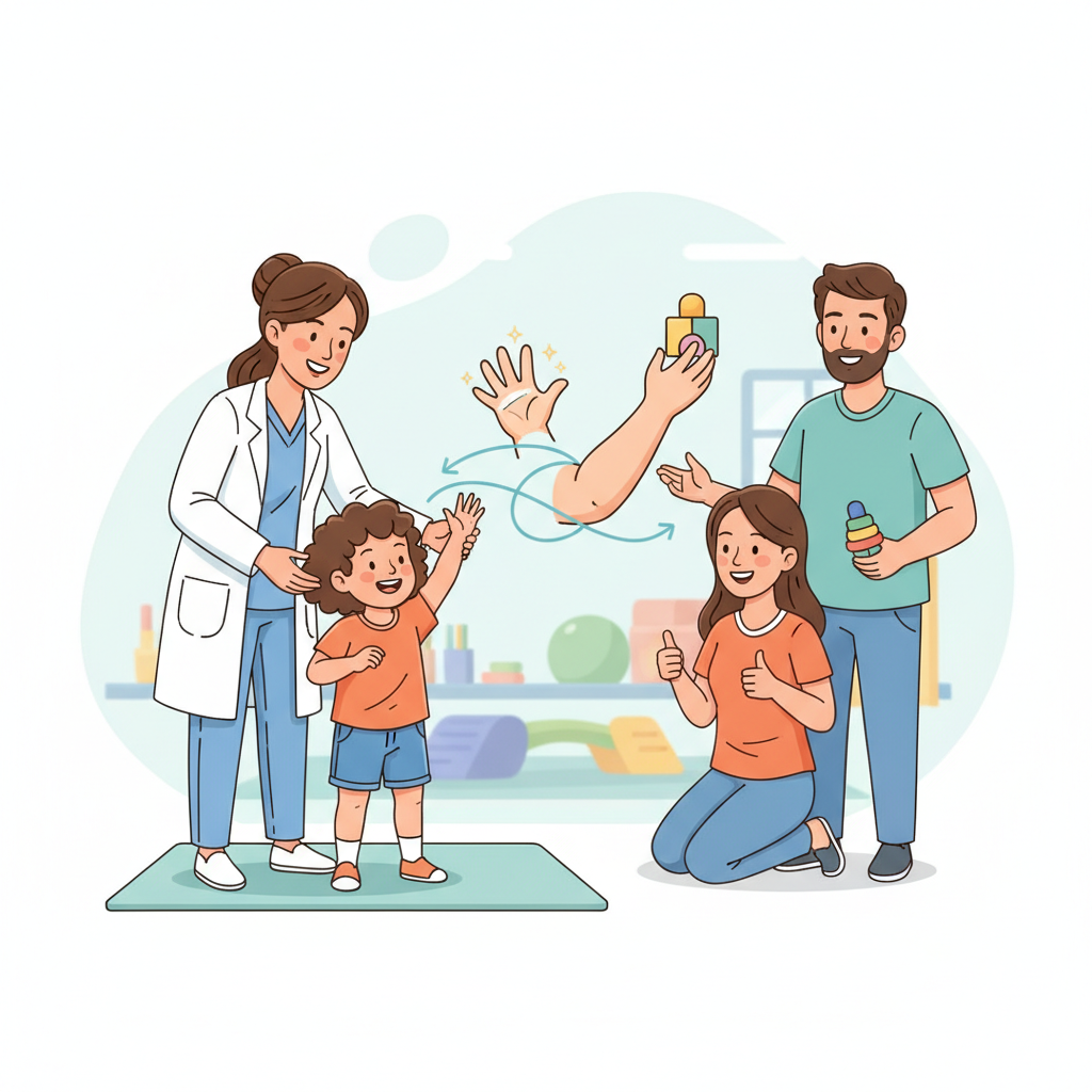 Изображение на нервната мрежа на брахиалния плексус и връзката рамо-ръка