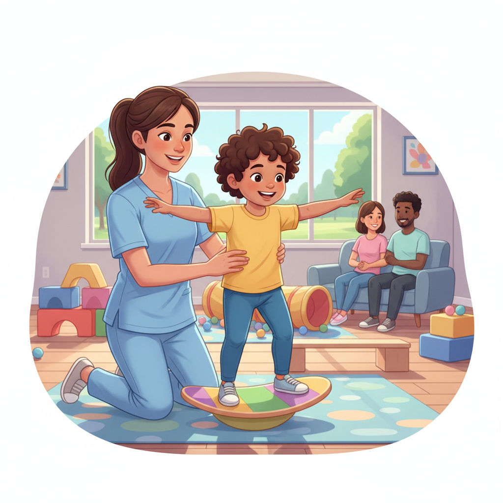 Evde güvenli denge gözlemi: çizgi üzerinde yürüme etkinliği