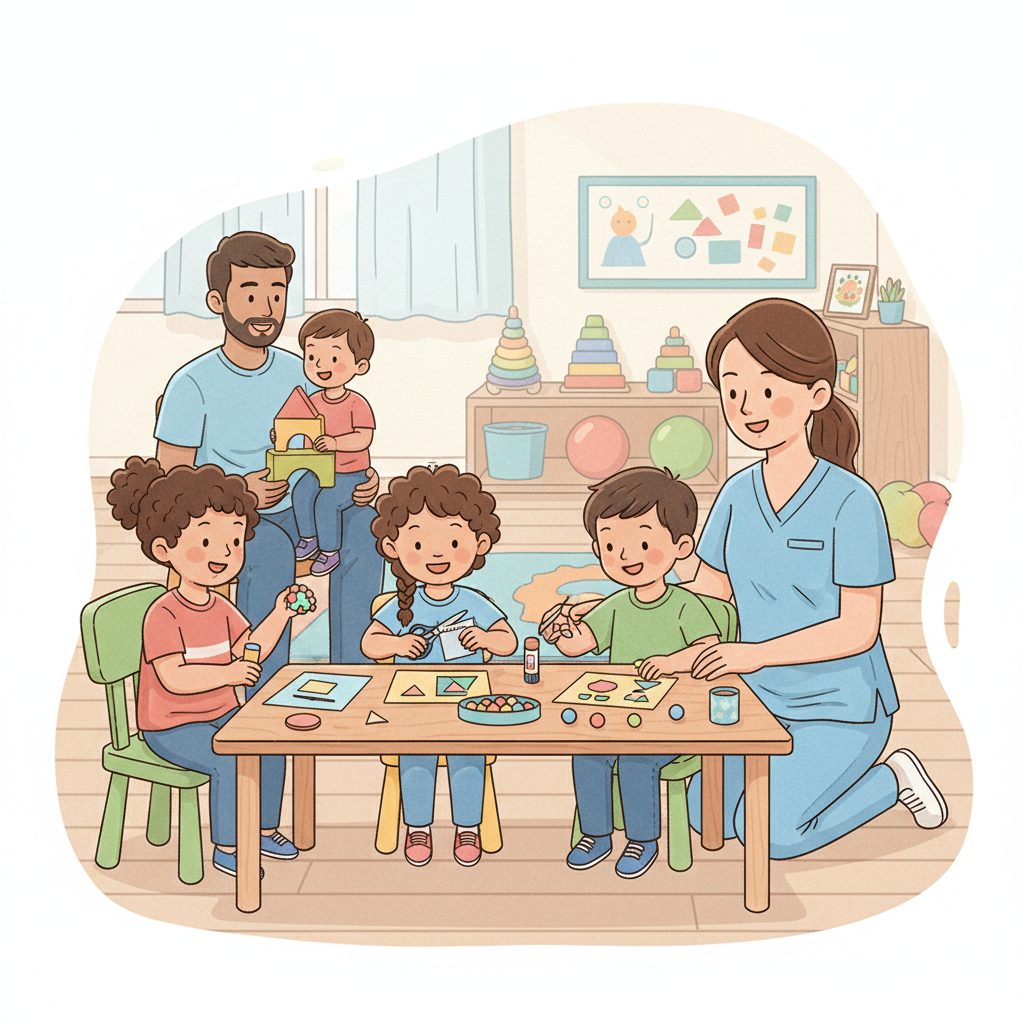 Makas kullanma ve kesme-yapıştırma etkinlikleri ile ince motor etkinlikleri