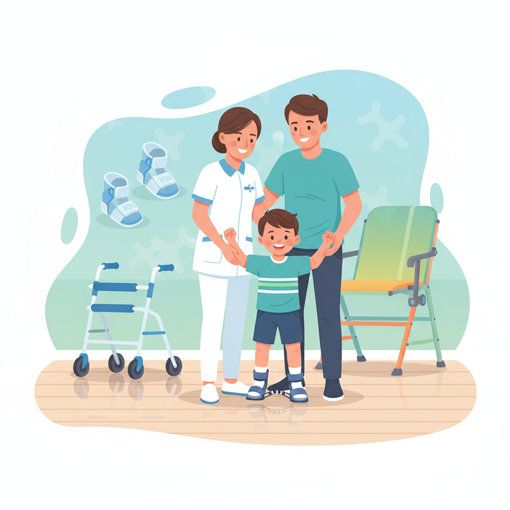 Оценка на ортези в педиатричната рехабилитация и подравняване на глезена